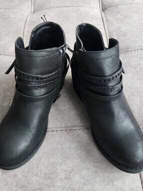 NEW Girl's Jellypop Velura Ankle Boots Size 2M